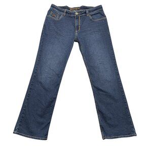 Hincapie Jeans Mens 36x32 Medium Wash Mid Rise Straight Leg Cyclist